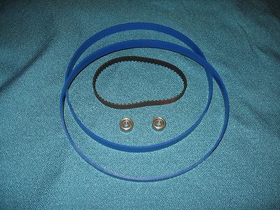2 BLUE MAX BAND SAW TIRES DRIVE BELT AND NEW THRUST BEARINGS FOR DELTA BS100