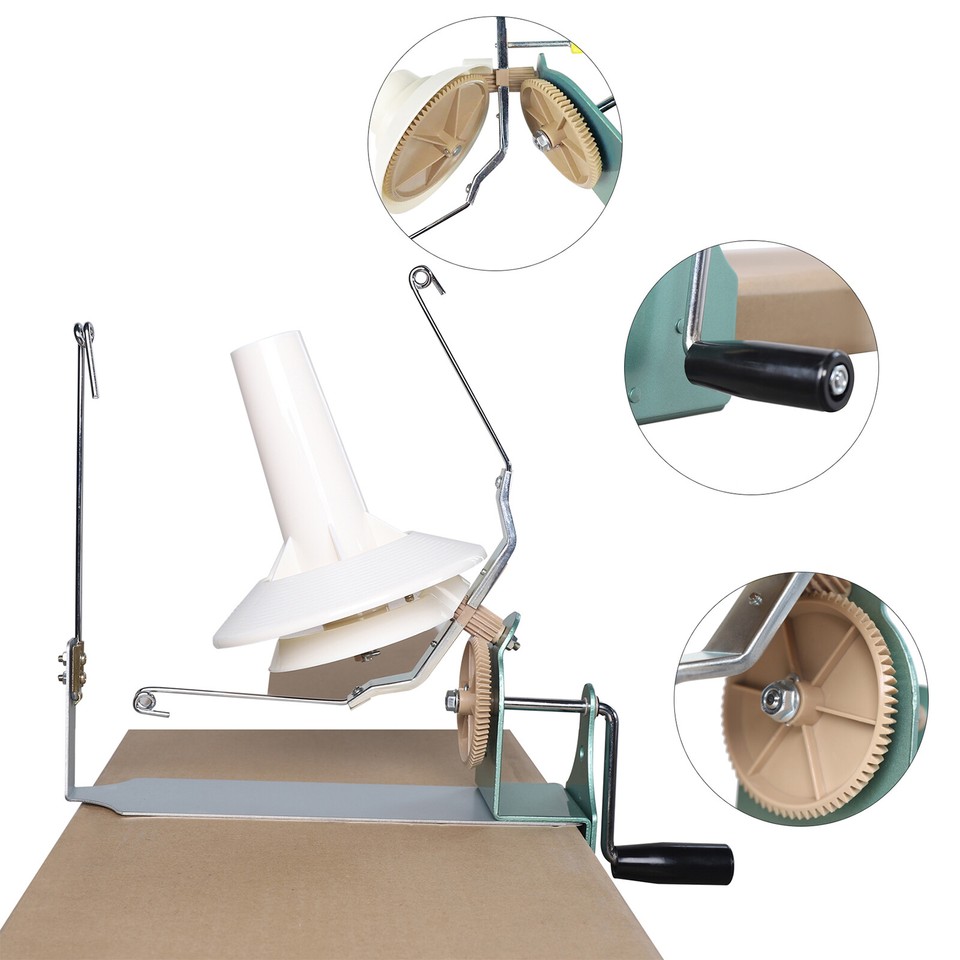 Hand Operated Large Yarn Ball Winder Jumbo Nylon Fiber/Wool/String Ball