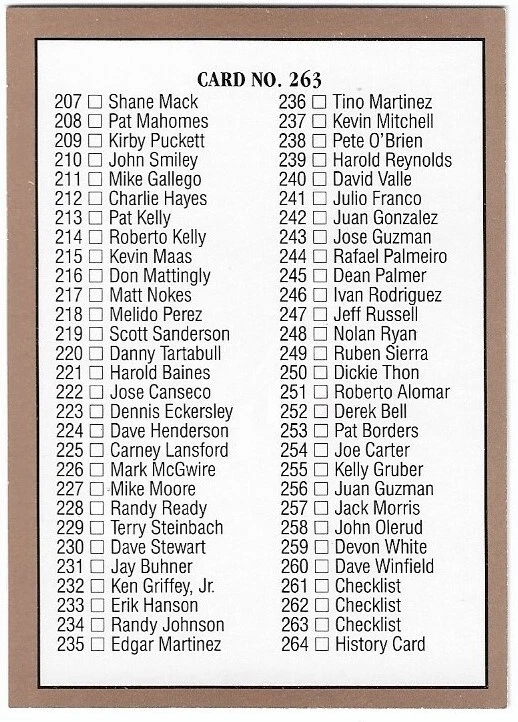 1992 Studio #263 Billy Williams CL Chicago Cubs HOF - Image 2 of 2