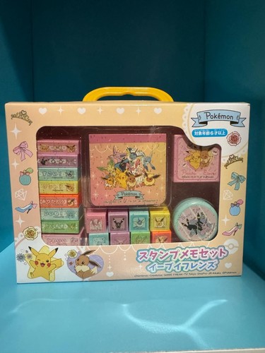 PC319 Pokemon Center Stamp Memo Set Eevee friends Giappone venditore USA - Foto 1 di 2