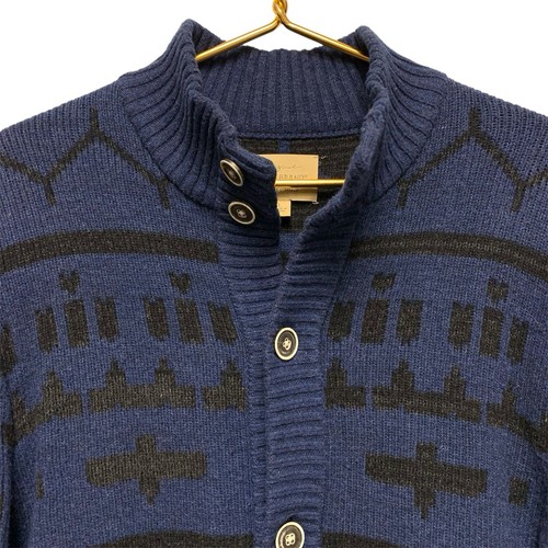 Lucky Brand Cardigan Sweater Coat L Aztec Yellowstone Cowichan Wool Cashmere - Picture 4 of 14