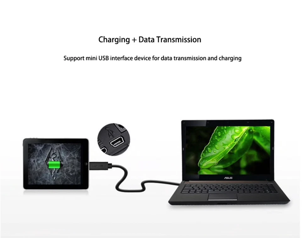 Mini USB Cable Type B 5 Pin Fast Data Sync Lead Charger Camera PC 1-10 Metre - image 3 of 4