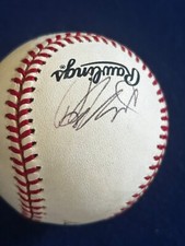ROBIN VENTURA BOBBY VALENTINE AUTOGRAPHED SIGNED OFFICIAL RAWLINGS NL BASEBALL