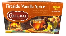 Celestial Seasonings Fireside Vanilla Spice Caffeine Free 20 Tea Bags 1.5 oz