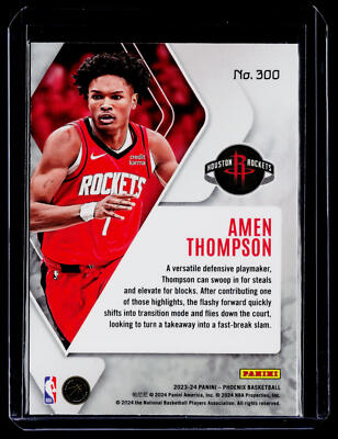 2023-24 Panini Phoenix #300 Amen Thompson Color Burst | eBay