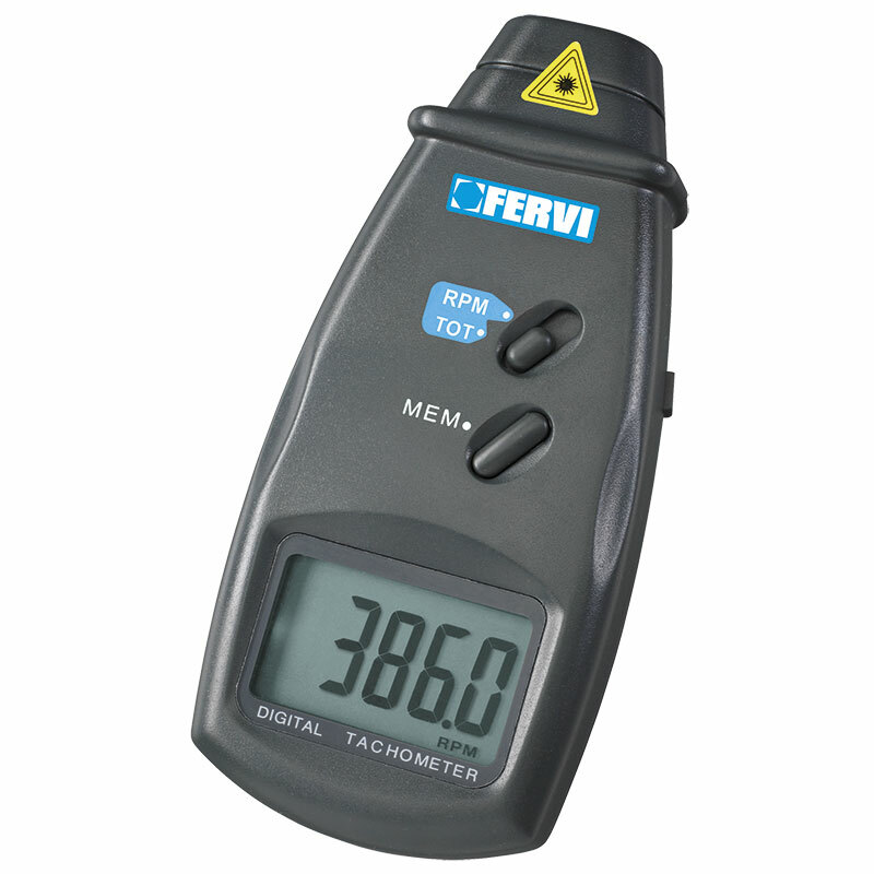FERVI C067 Contagiri Ottico Digitale - Misuratore Giri Motore Professionale