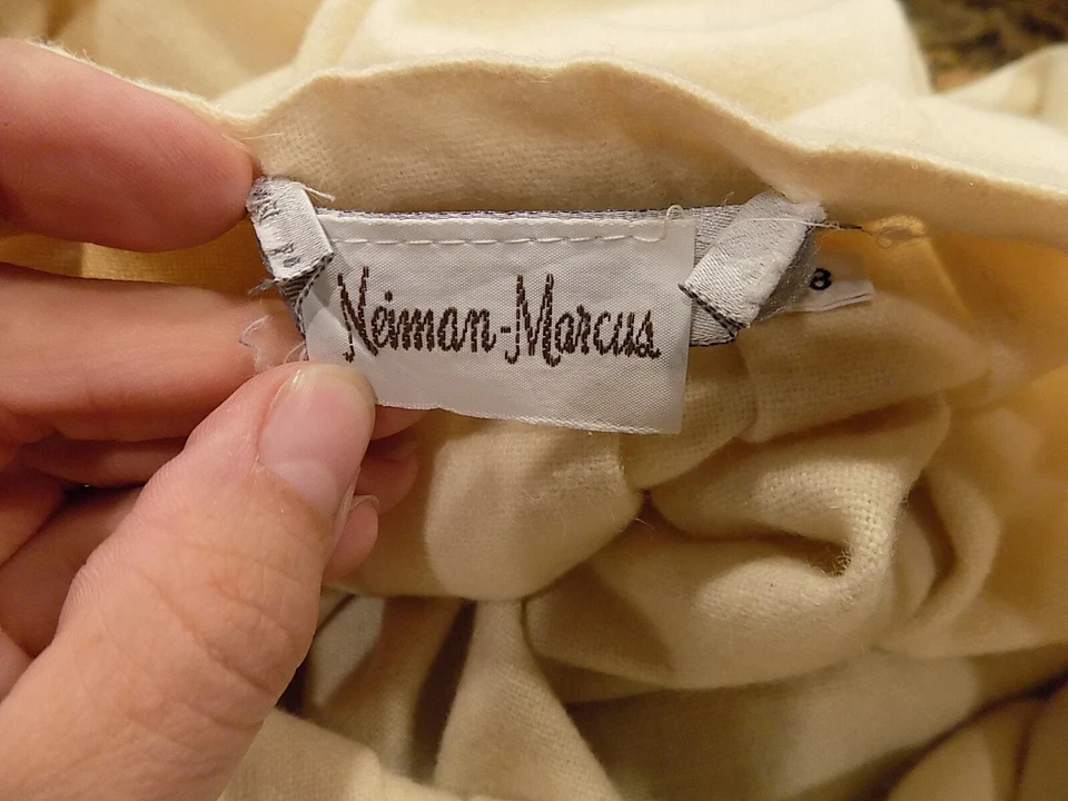 Vtg GEOFFREY BEENE Neiman Marcus Wool/Angora Pleated "Bell" Skirt Womens 8 (236) - Image 3 of 4