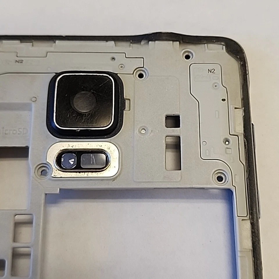 Samsung Galaxy Note 4 N910A N910T N910F Marco Medio Carcasa Bisel Cámara Cubierta Foto 4 de 4