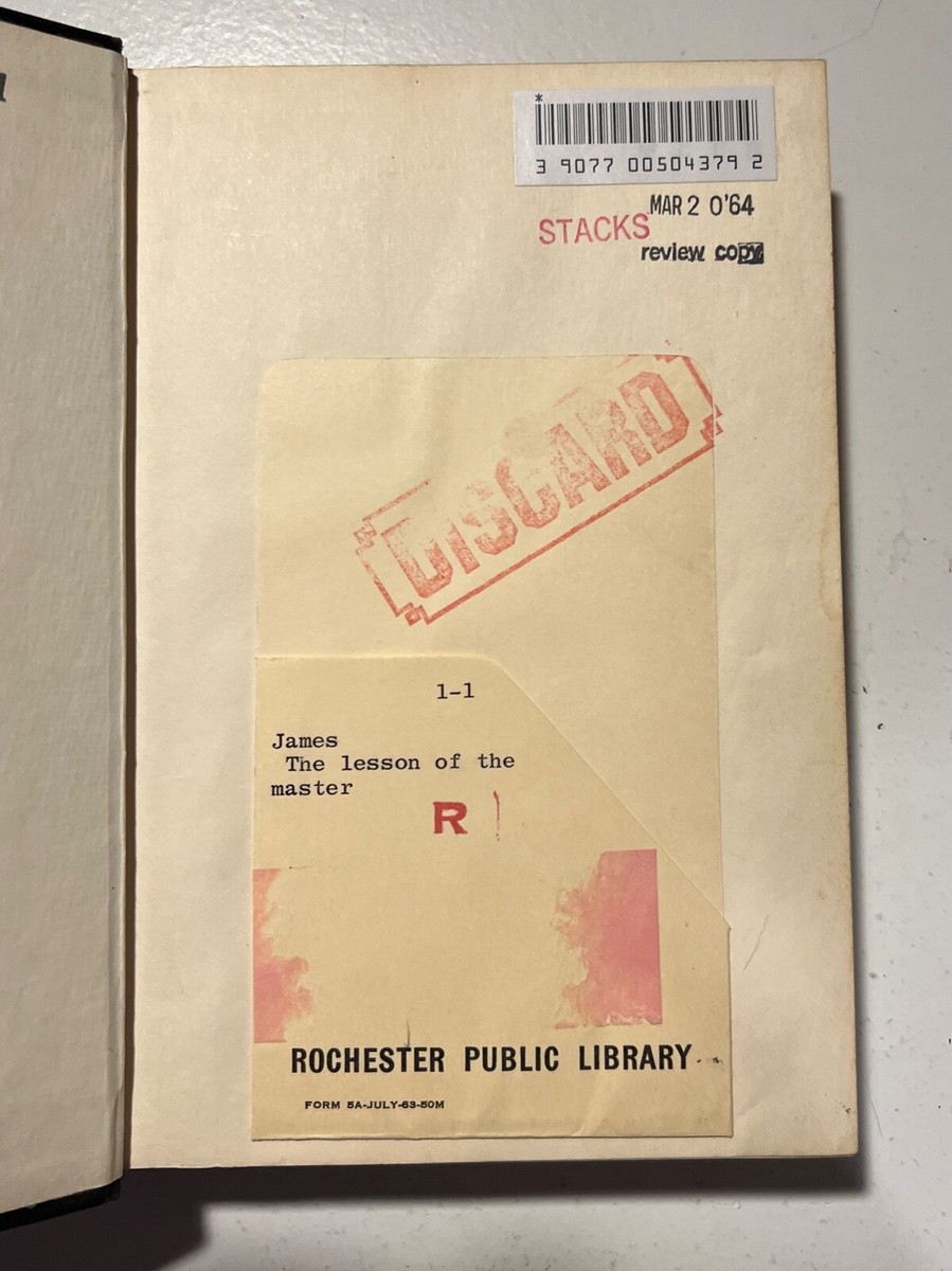 The New York Edition of Henry James Volume XV (Hc 1937 ex-library