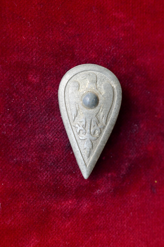 WHW deutsch Germanische Schilde 1195 - 1196 Halbedelstein Weißmetall