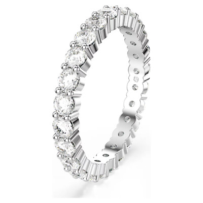 Swarovski Matrix Vittore ring Round cut, Silver-tone finish 5705604  Size 7 / 55