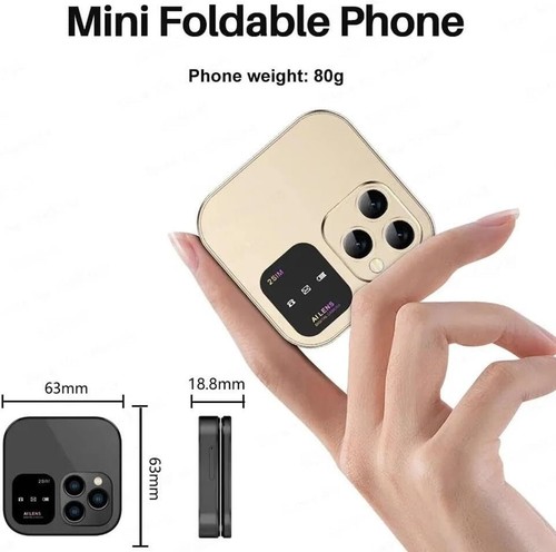 Mini Telefono Cellulare Flip con radio FM, Magic Voice, Blacklist, chiamata rapi - Imagen 6 de 7