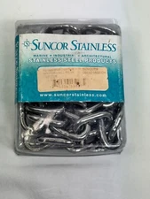 1/4" x 4ft Stainless Steel Boat Anchor Chain Suncor. Safe Workload 1,570lbs