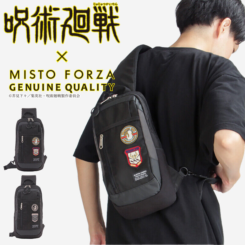 Jujutsu Kaisen x Misto Forza One Shoulder Bag Black/ Black Jujutsu Kaisen x Misto Forza One Shoulder Bag Black/ Black