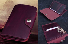 name ID card wallet purse key case Ring holde...