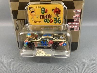 Racing Champions 1999 M&M's #36 Ernie Irvin Pontiac Diecast w/Tin