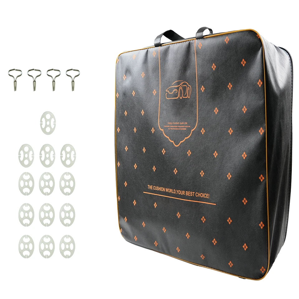 Juego completo de almohadillas protectoras de cuero para coche Hyundai de 6 piezas por juego delantero y trasero Foto 2 de 4