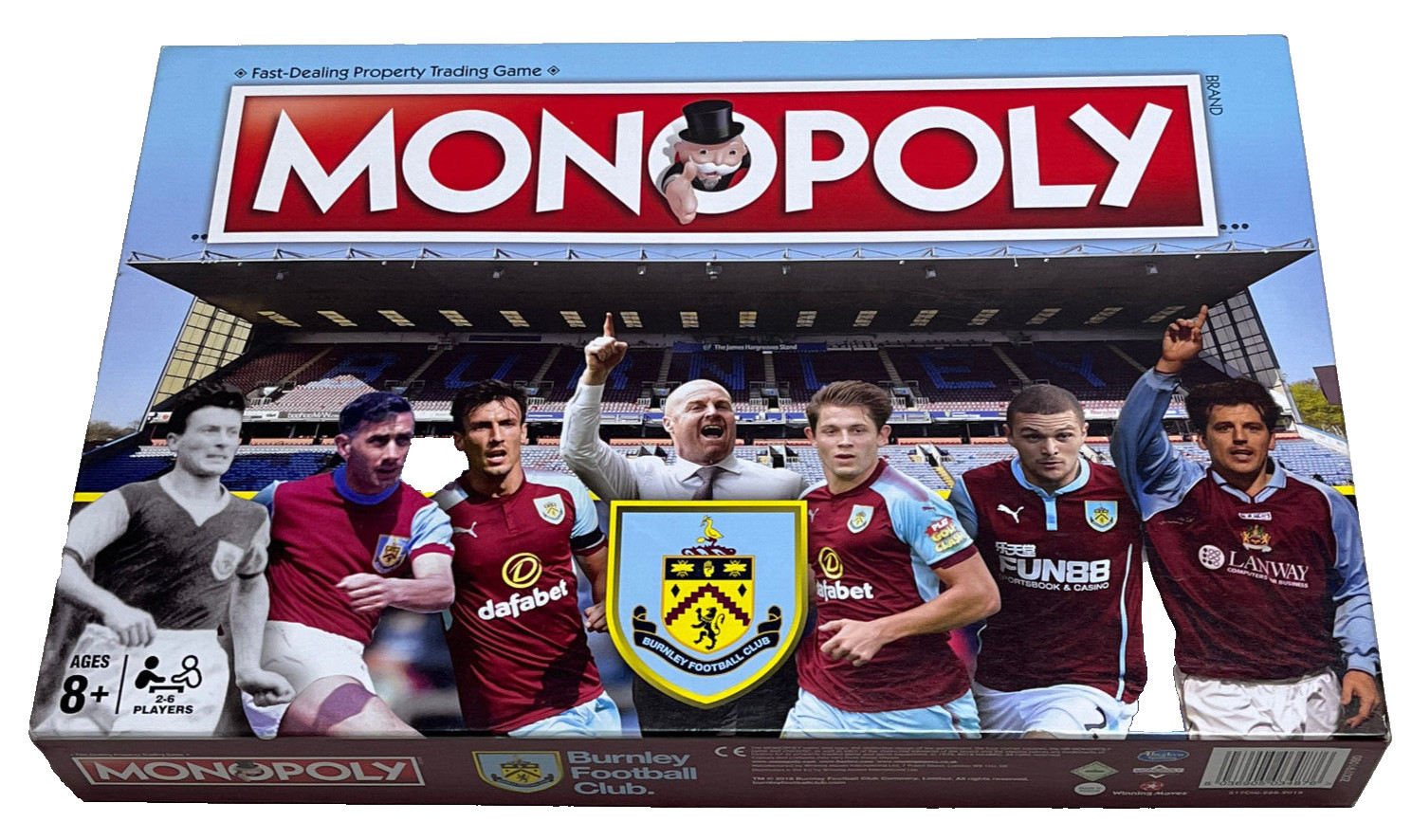 MONOPOLY GAME : Burnley Football Club - Rare 2018 Edition In Vgc (FREE UK P&P)