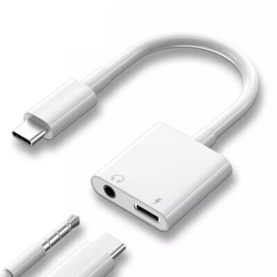 Samsung Ipad USB C Kopfhörer Adapter Ladebuchse 2in1 Typ C 3.5mm Klinke Aux