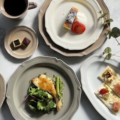 Japanese Greige Mino Ware Ceramic Tableware Mug Fruit Plate Cake Plate