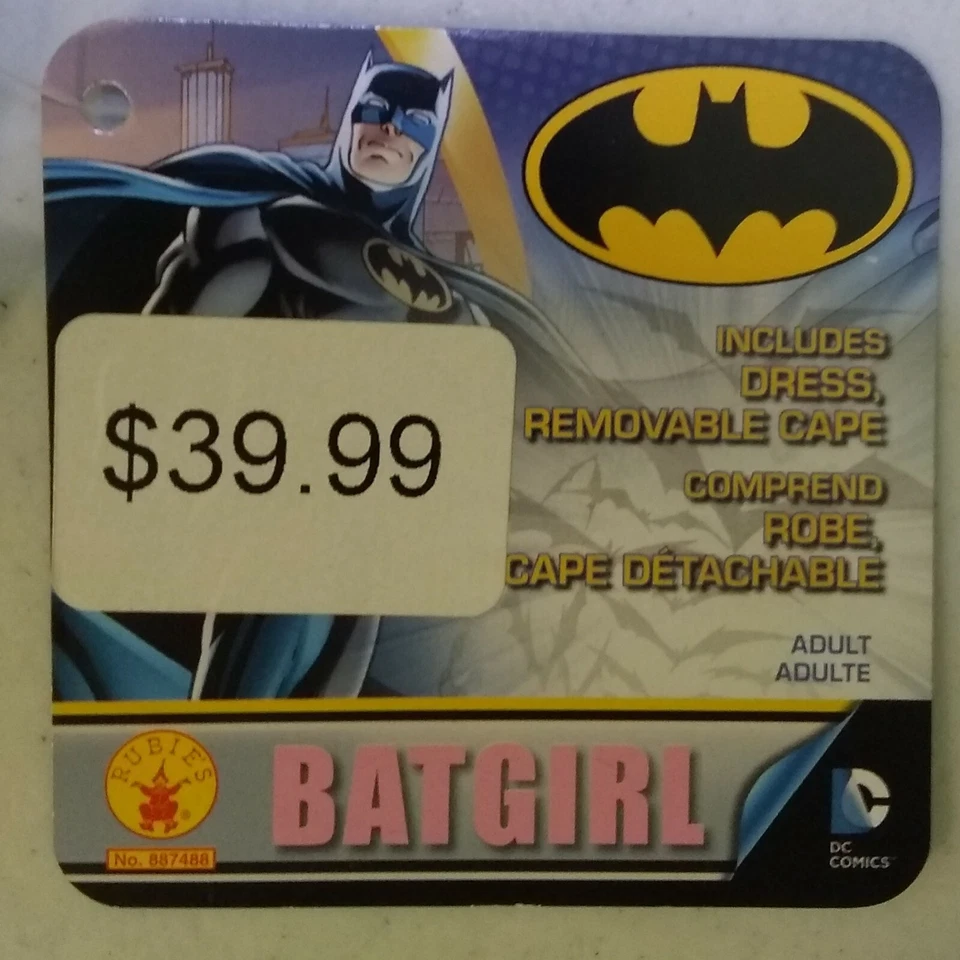 Batgirl Túnica y Capa Cosplay Mediana M Superhéroe Batman 10-14 Disfraz Halloween Foto 2 de 3