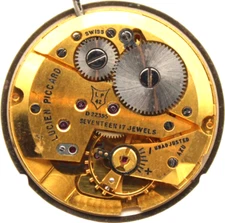 LUCIEN PICCARD WRIST WATCH MOVEMENT AXU D22395 LP 42 SWISS 17j (LA)