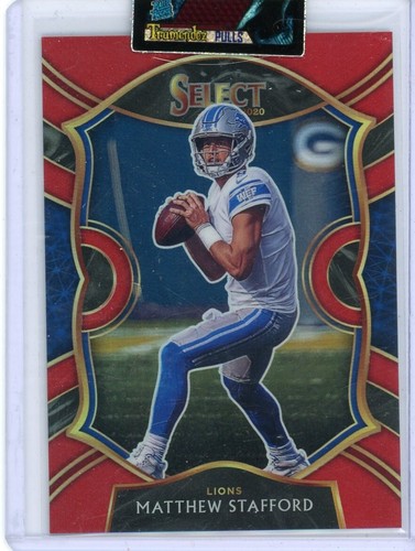 Matthew Stafford 2020 Panini Select Concourse Red Prizm 25/99