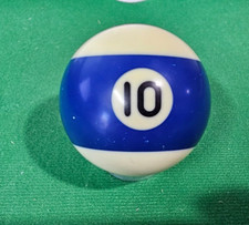 VTG Replacement Billiard Pool Ball 2 1/4" Diameter Standard  10 Stripe Blue 