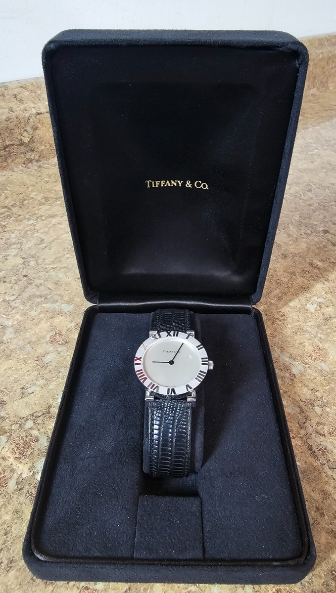 Tiffany & Co. Atlas Mini D286753 Vintage Ladies Watch Silver 925
