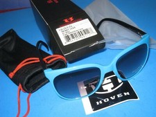 HOVEN SUNGLASSES SKINNY LEGS 47-2507 BOX BAG STICKER Cyan Black/Grey Fade 6L6