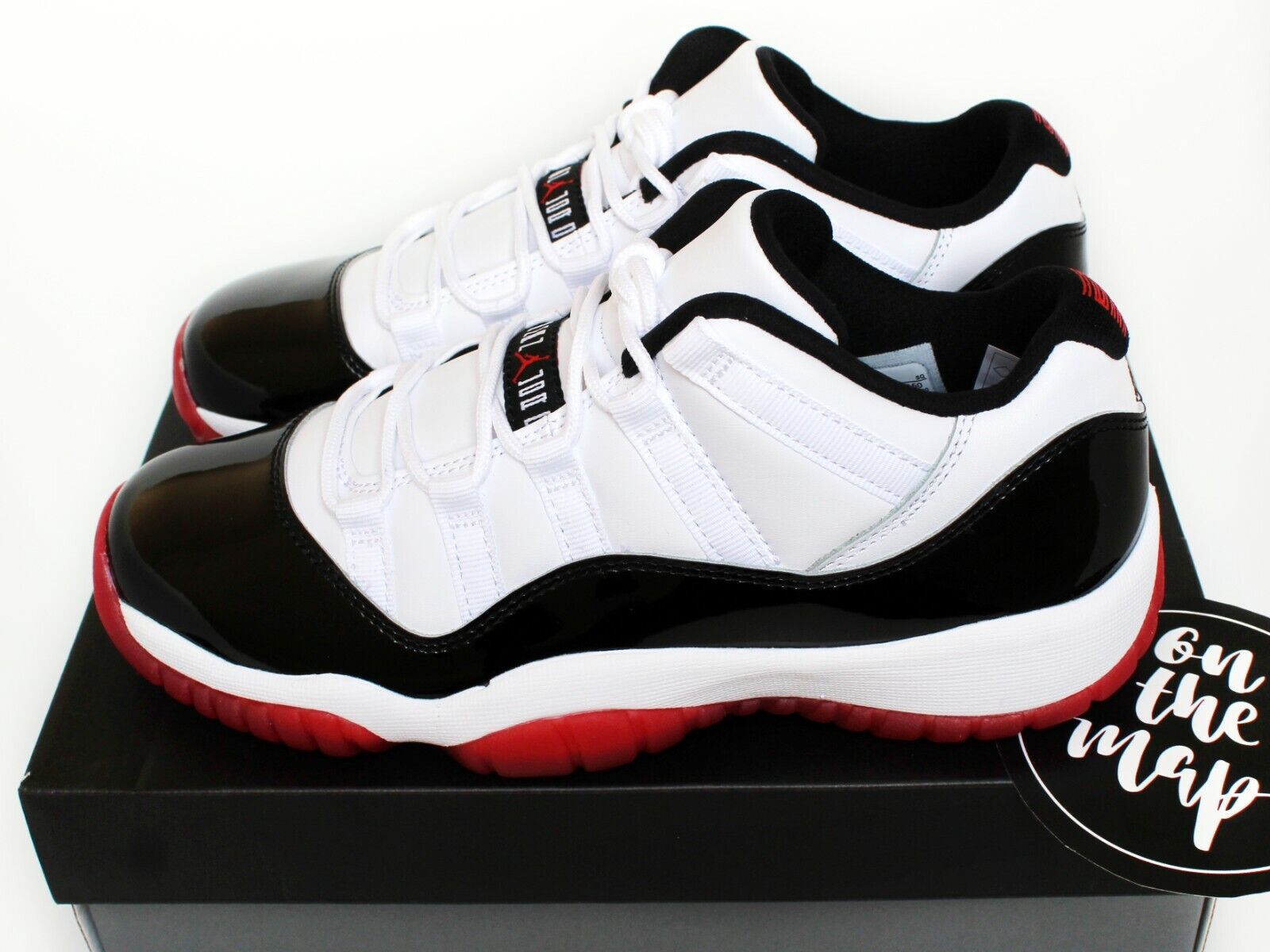 Nike Air Jordan 11 XI Retro Low Concord Bred Black Red GS 2020 4 5 US New | eBay