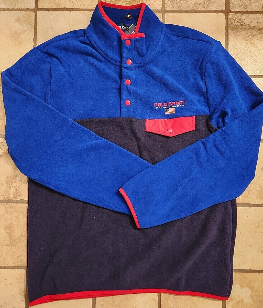 Polo Ralph Lauren Polo Sport Colorblock Black Blue Red Snap