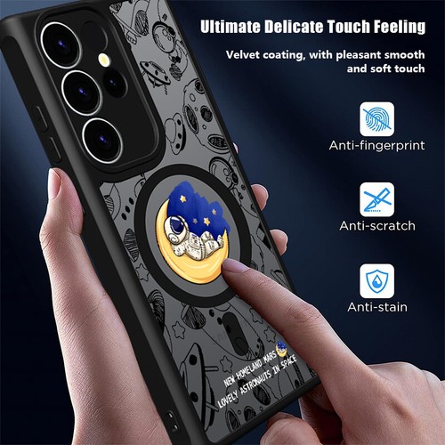 For Samsung S24 Ultra S23 FE S22 Plus Astronaut Mag Safe Shockproof Case Cover - Zdjęcie 6 z 16