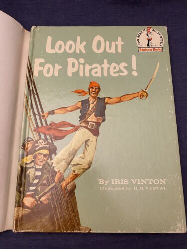 ~1961 Seuss Book Look Out For Pirates Iris Vinton I Can Read DJ Jacket Early Ed - Imagen 11 de 14
