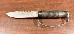 U.S. Divers VULCAN Dive Knife Vintage Scuba Knife w/ Knuckle Guard RARE