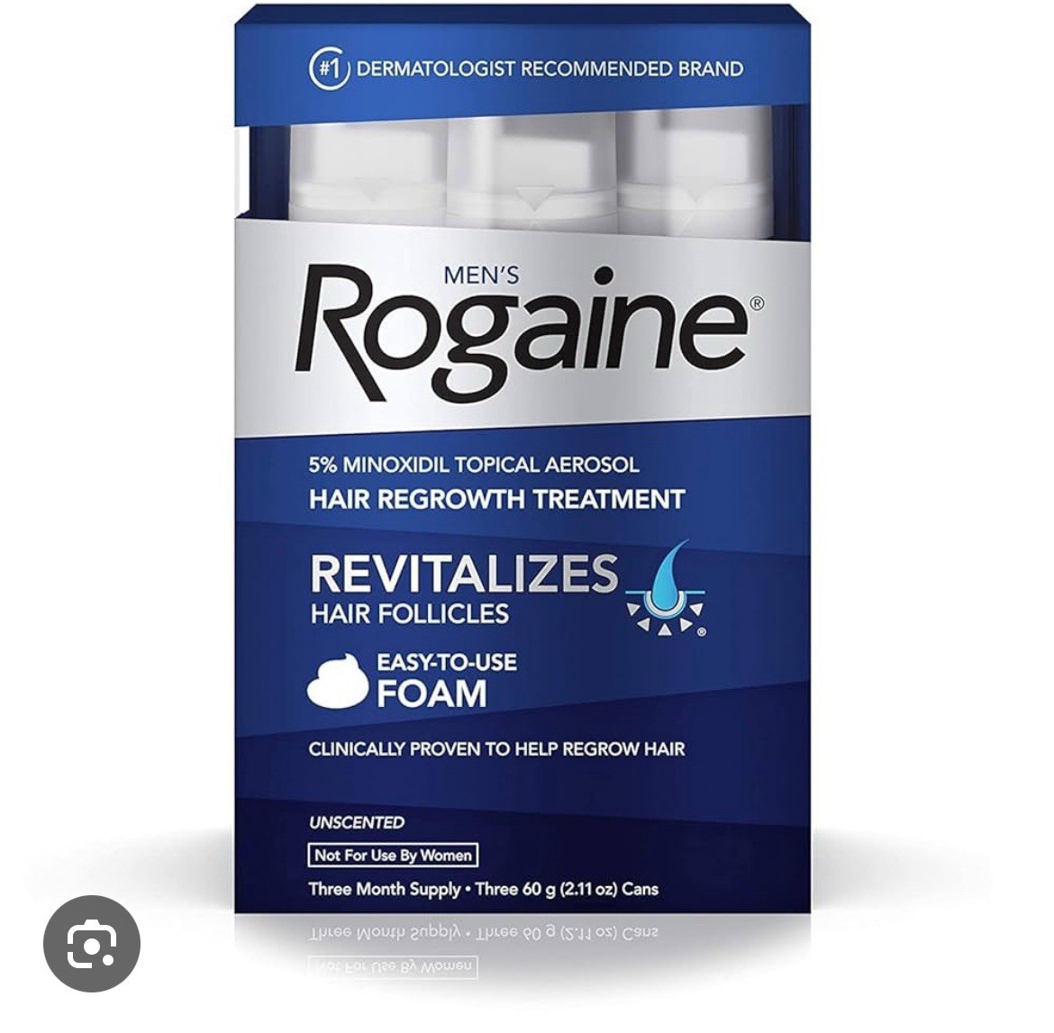 RogaineforMen5%HairRegrowthTreatmentFoam3-MonthSupplyExp.01/2026+