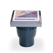 Siphon de sol à carreler sortie verticale en inox - Bluestone ACO