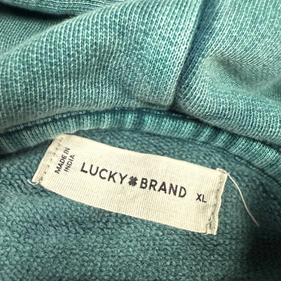 Lucky Brand Vintage y2k Sudadera con Capucha Marihuana Olla Hoja Hippie Stoner XL Centro Comercial Gótico Foto 4 de 4