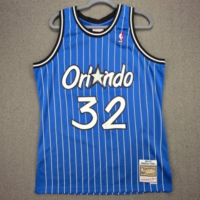 Mitchell & Ness Misprint Shaquille O'Neal Orlando Magic Jersey Blue Pinstripe L