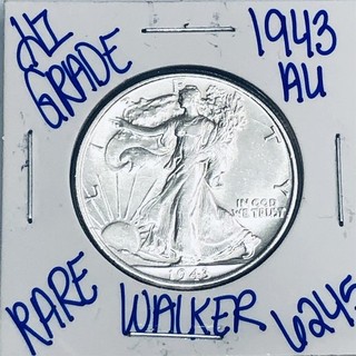 1943 WALKING LIBERTY SILVER HALF DOLLAR AUTHENTIC U.S.MINTCOIN FREESHIPPING 6245