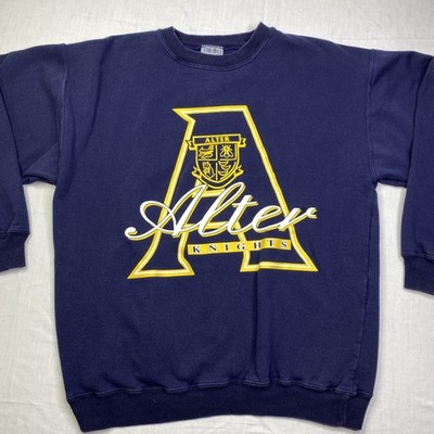 Vintage Alter Knights Blue Crew Neck Mens Size Large Long Sleeve RARE A4