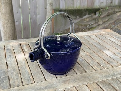 Staub Le Theiere Deep Blue Enameled Cast Iron Kettle
