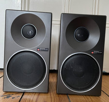 Technics SB-F1 2-WAY SPEAKERS Pair Aluminium cab Bookshelf 8Ω 40W EX-condition