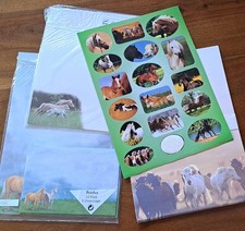 Briefpapier-Set Motivpapier Pferde-Motiv mit ...