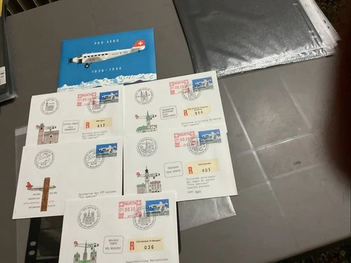 Switzerland X 5 FDC Circ 1988