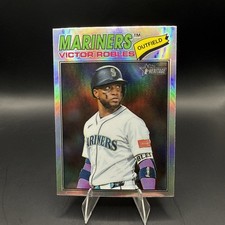 2026 Topps Heritage Chrome Refractor #140 Victor Robles, Seattle Mariners