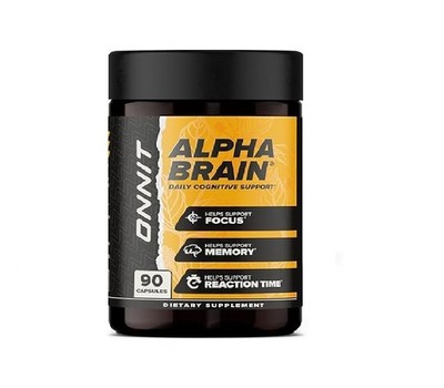 Onnit Alpha Brain MEMORY & FOCUS - ( 90 Count / Shipping Free )