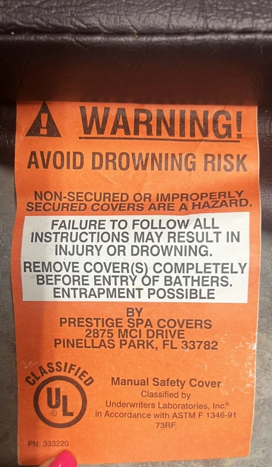 Brand new 93-1/2" x 80" Prestige brown hot tub cover MINOR DAMAGE Local Pickup Foto 3 de 4