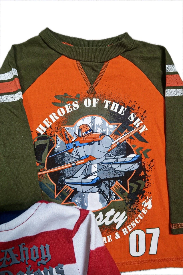 Disney Pixar Niños Lote Talla 2T Jake y los Piratas de Nunca Jamás Aviones Mickey Foto 4 de 4