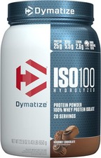 Dymatize ISO100 Whey Protein Powder Isolate, Gourmet Chocolate, 25g of Protein,